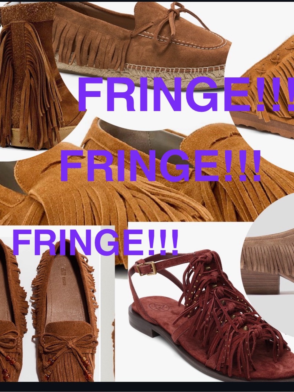 Steve Madden Suede Fringe Booties-Tan/Brown